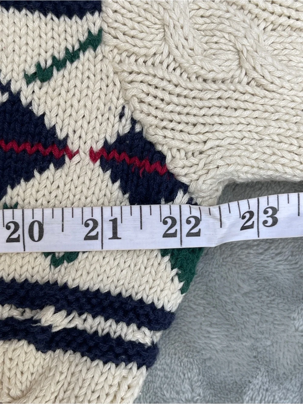 Vintage Polo Ralph Lauren Men's Cream Cable Knit Argyle Sweater academia teacher